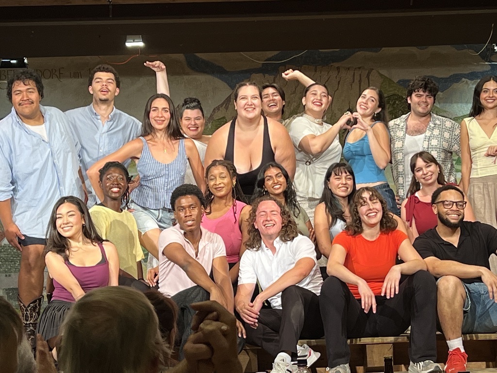 The MTB company on stage after the finale